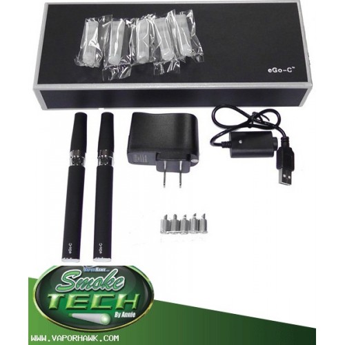 Wholesale NEW EGO-C electronic cigarettes 1 set 650 mah with 5 atomizers FREE SHIPPING