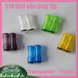 510-eGo type Transparent ecig drip tips 150pc x 0.62 FREE SHIPPING World Wide