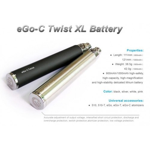 cheap newest Joyetech eGo-C Twist VV Battery 650mAh with 3.2 to 4.8V twist battery 10pc x 24.9 usd top quality free shipping