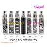 Cheap Engraved eGo K 650mAh Battery 5PC x 10.9 USD GIFT 1pc usb charger free shipping