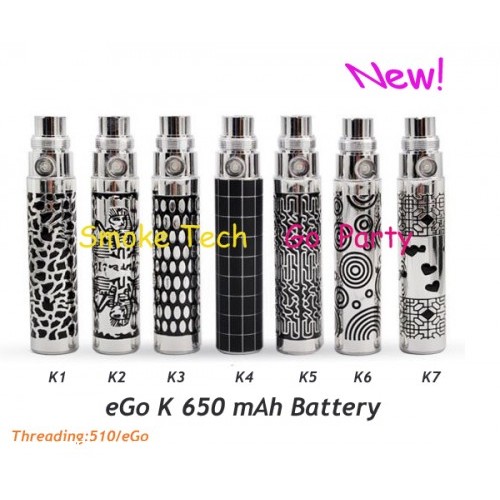 Cheap Engraved eGo K 650mAh Battery 12PC x 10.2 USD GIFT 1pc usb charger free shipping