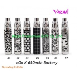 Cheap Engraved eGo K 650mAh Battery 12PC x 10.4 USD GIFT 1pc usb charger free shipping