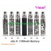 Cheap Engraved eGo K 1100mAh Battery 6PC x 12.8USD GIFT 1pc usb charger free shipping