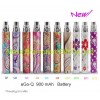 cheap newest Embossed Colorful eGo Q with CE4 clear atomizer-900mAh Battery 1set x 36.2 USD free shipping