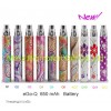 cheap newest Embossed Colorful eGo Q with CE4 clear atomizer-650mAh Battery 1set x 35.3USD free shipping