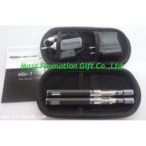 Promotion Cheapest eGo-T4 CE4 clear cartomizer-LCD 650mah battery Electronic Cigarette with eGo Portable Leather Case 1set x 33.9USD free shipping