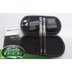 Promotion EGO-T4 CE4 clearomizer LCD 900mah battery-electronic cigarette starter kit with eGo Portable leather case x1set 35USD Free Shipping