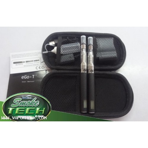 Promotion EGO-T4 CE4 clearomizer LCD 650mah battery-electronic cigarette starter kit with eGo Portable leather case x1set 34.2USD Free Shipping