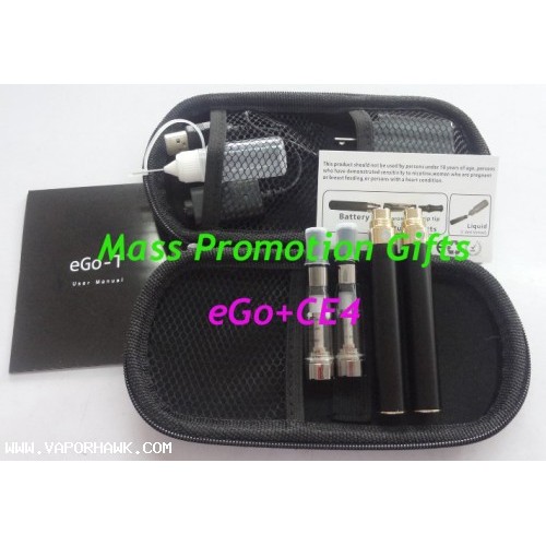 Cheapest eGo CE4 clear cartomizer 1100mah Electronic Cigarette with eGo Portable Leather Case 1set x 31.80USD free shipping