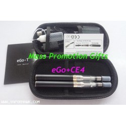 Cheapest eGo CE4 clear cartomizer 1100mah Electronic Cigarette with eGo Portable Leather Case 1set x 31.80USD free shipping