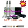 Popular Mega ECHO clear atomizer-650mAh electronic cigarette 1set x 34.8USD free shipping