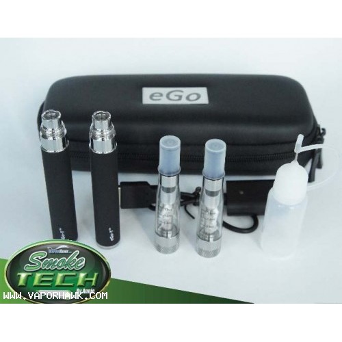 Wholesale Auto EGO-T+CE6 replacement coil clearomizer 650mah electronic cigarette -eGo Portable Leather Case starter kit 1 x 30.5USD Free Shipping