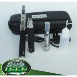 Wholesale Auto EGO-T+CE6 replacement coil clearomizer 1100mah electronic cigarette -eGo Portable Leather Case starter kit 1 x 33.2USD Free Shipping